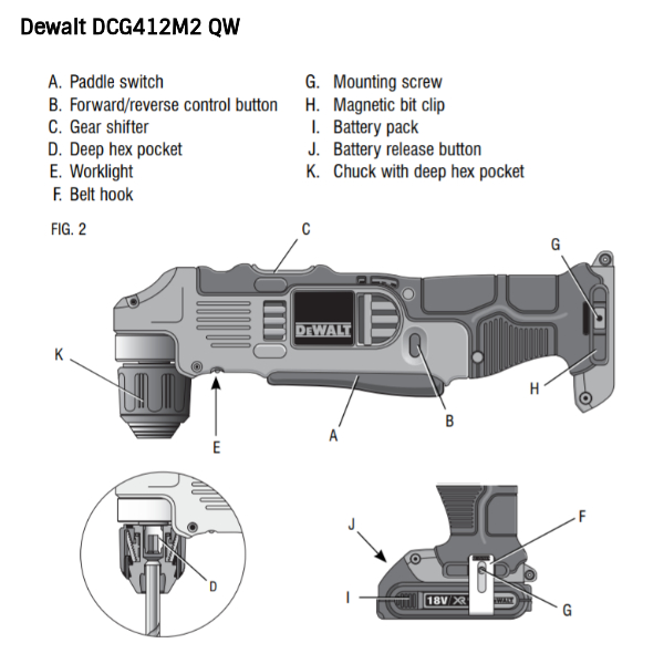 Buy  DCG412M2 QW - 125 mm, 18 V Angle Grinder Online at Best .